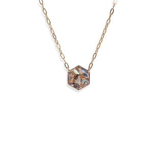 Hexagon Gem Necklace - Kate Koel