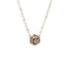Hexagon Gem Necklace - Kate Koel