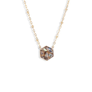 Hexagon Gem Necklace - Kate Koel