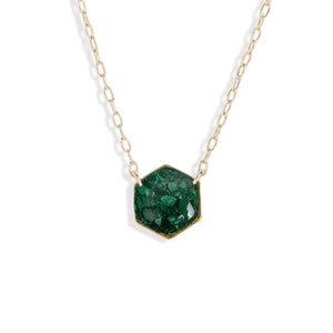 Hexagon Gem Necklace - Kate Koel