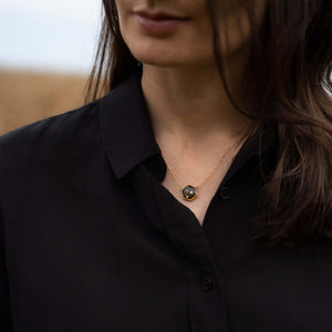 Hexagon Gem Necklace - Kate Koel