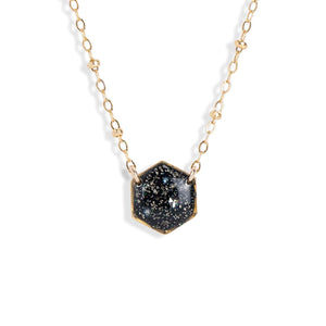 Hexagon Gem Necklace - Kate Koel