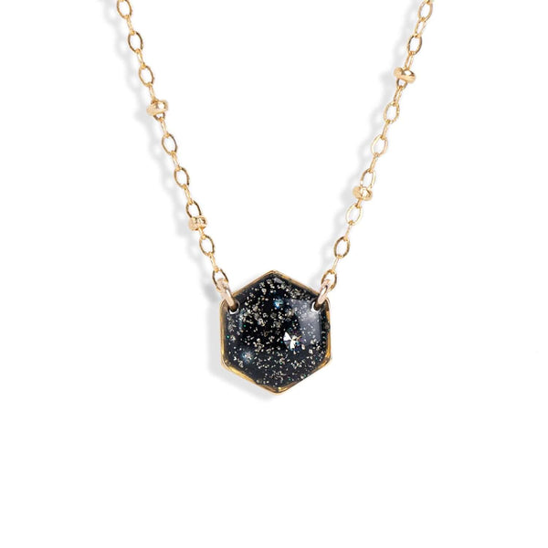 Hexagon Gem Necklace - Kate Koel