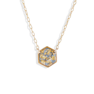 Hexagon Shimmer Foils Necklace - Kate Koel