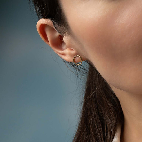 Hexagon Stud Earrings - Kate Koel