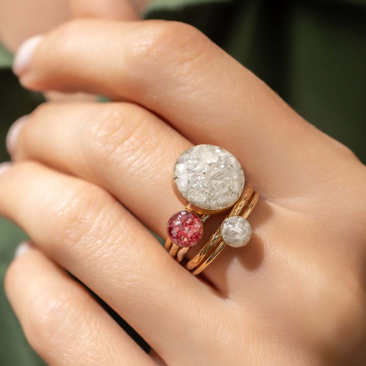 Howlite ring - Kate Koel