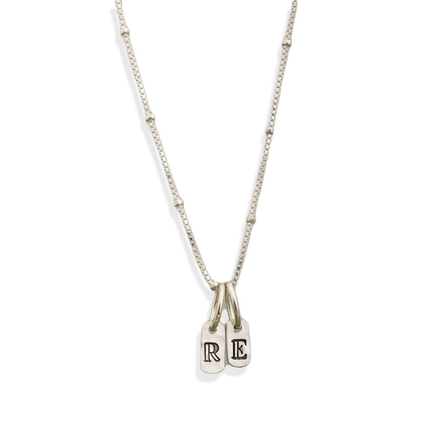 Initial Tag Pendant in Silver - Kate Koel