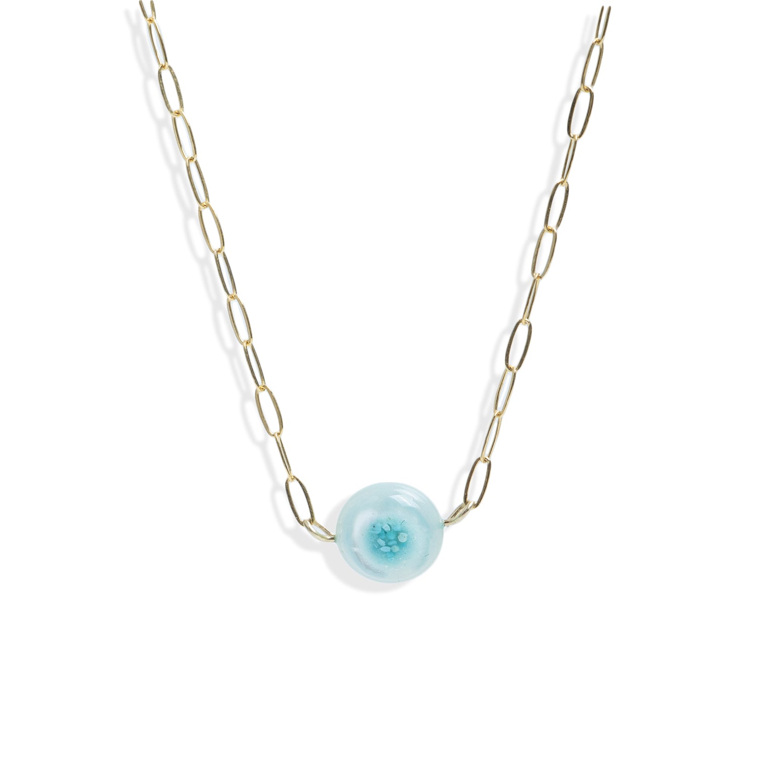 Blue Turquoise / Dainty Paperclip