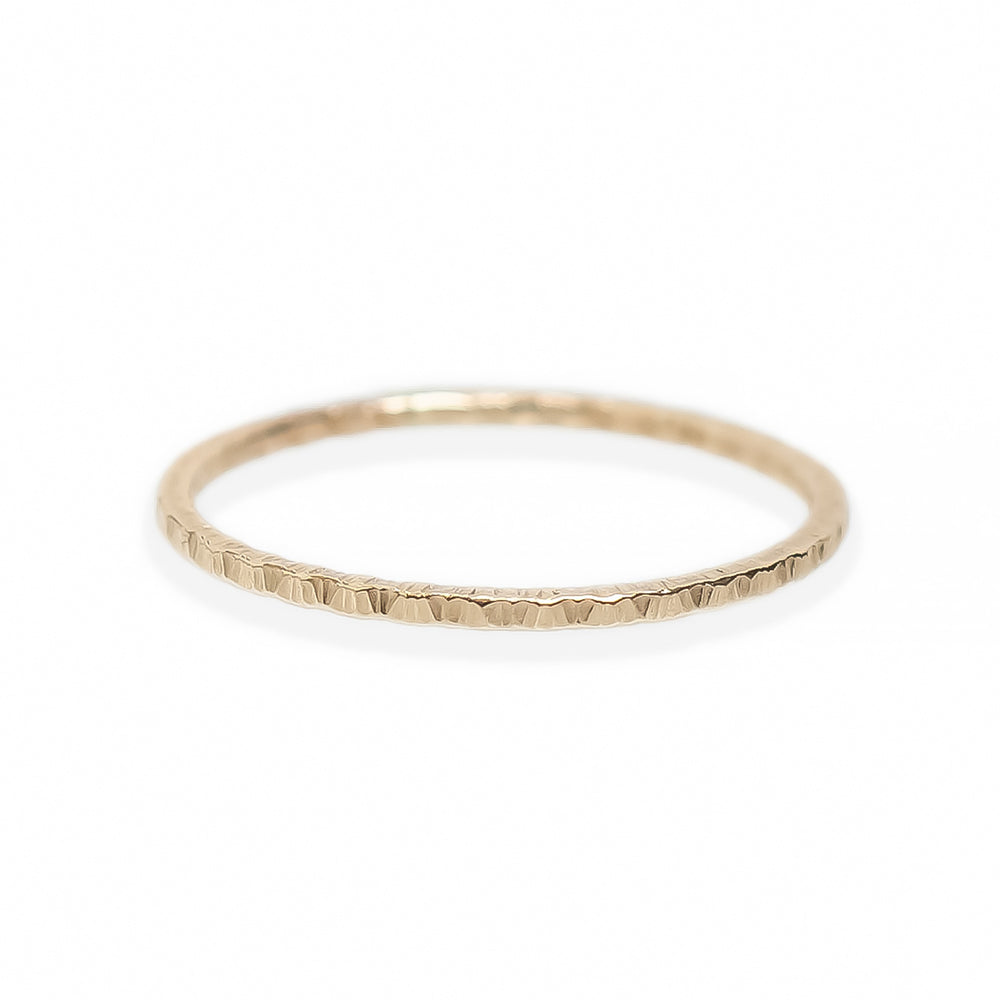 Textured Oat Grain stacking ring