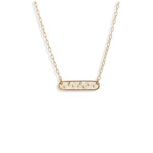 Long Bar Flower Necklace - Kate Koel