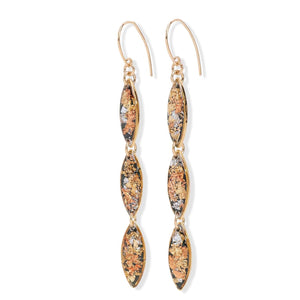 Long Oval Fall Gold Earrings - Kate Koel