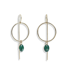 Maggie earrings in Green - Kate Koel