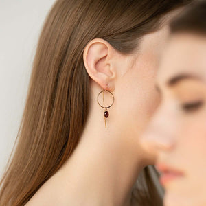 Maggie earrings in Lapis - Kate Koel