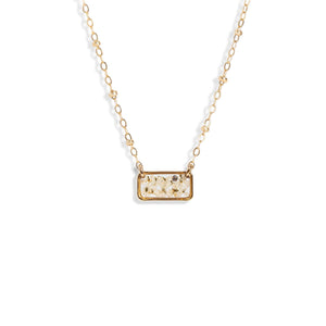Mini Bar Flower Necklace - Kate Koel