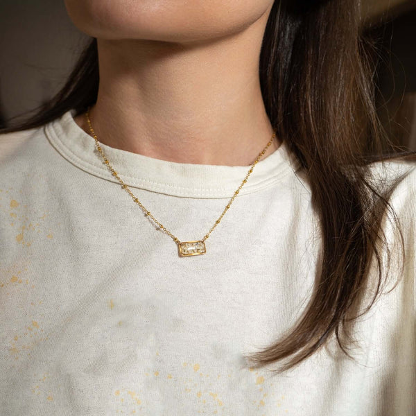 Mini Bar Flower Necklace - Kate Koel