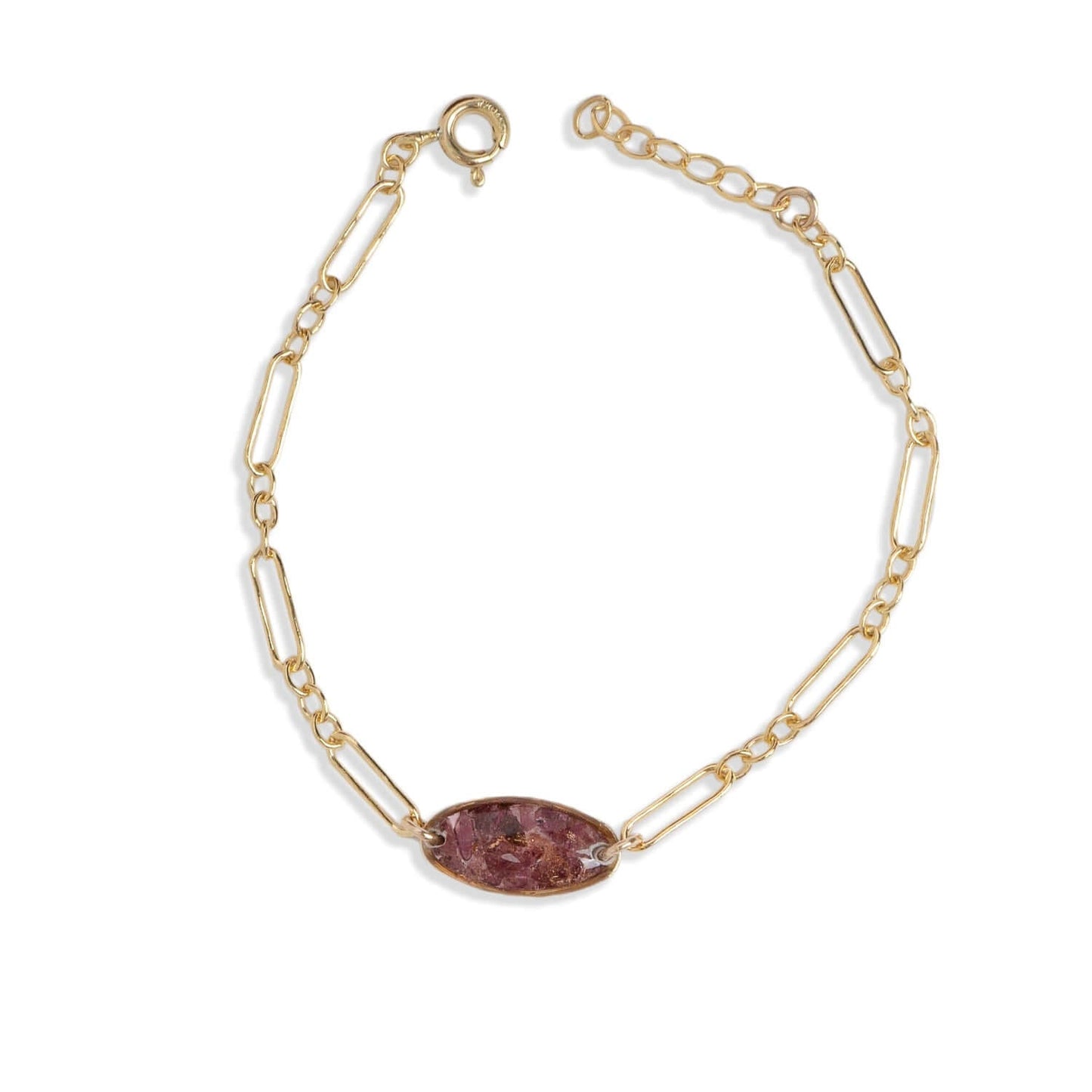 Mini Oval Garnet Bracelet - Kate Koel