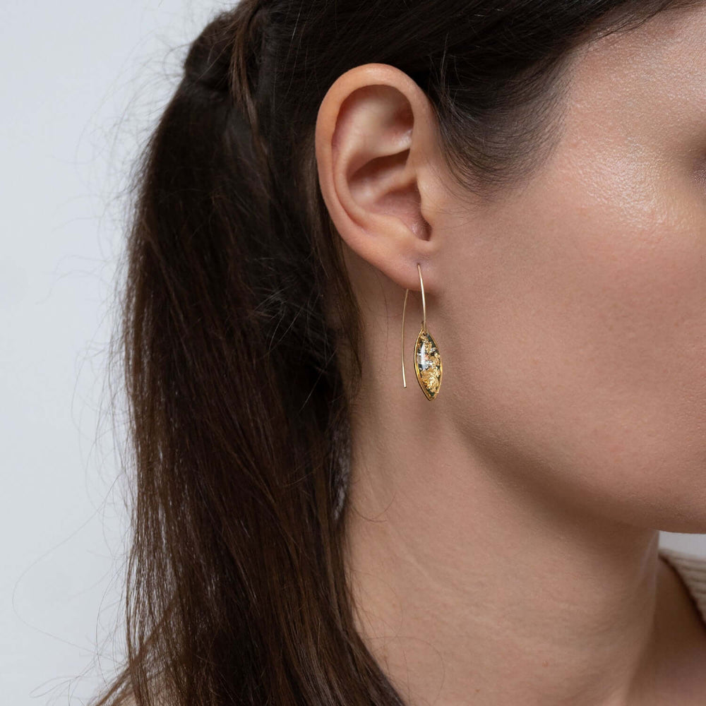 Minimalist Fall Oval Earrings - Kate Koel