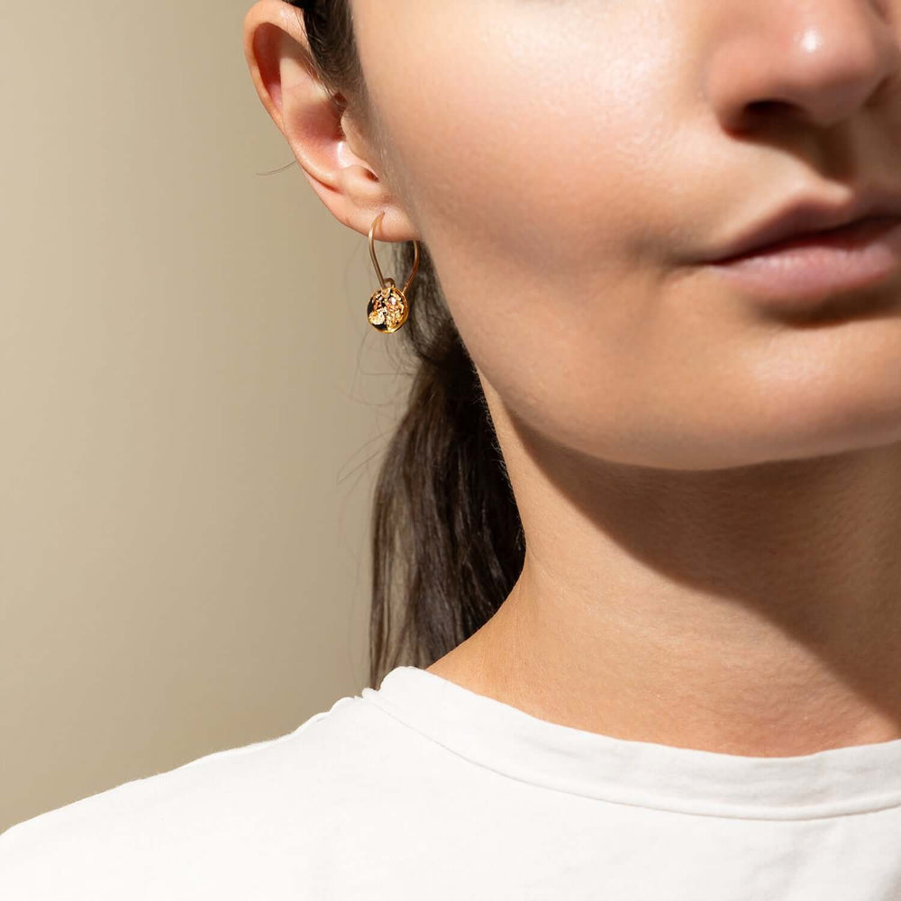 Minimalist Round Hoop Earrings - Kate Koel