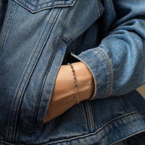 Mixed Metal Dot Disc Bracelet - Kate Koel