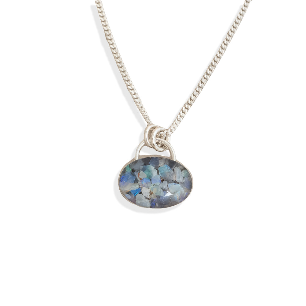 Opal Locket Necklace