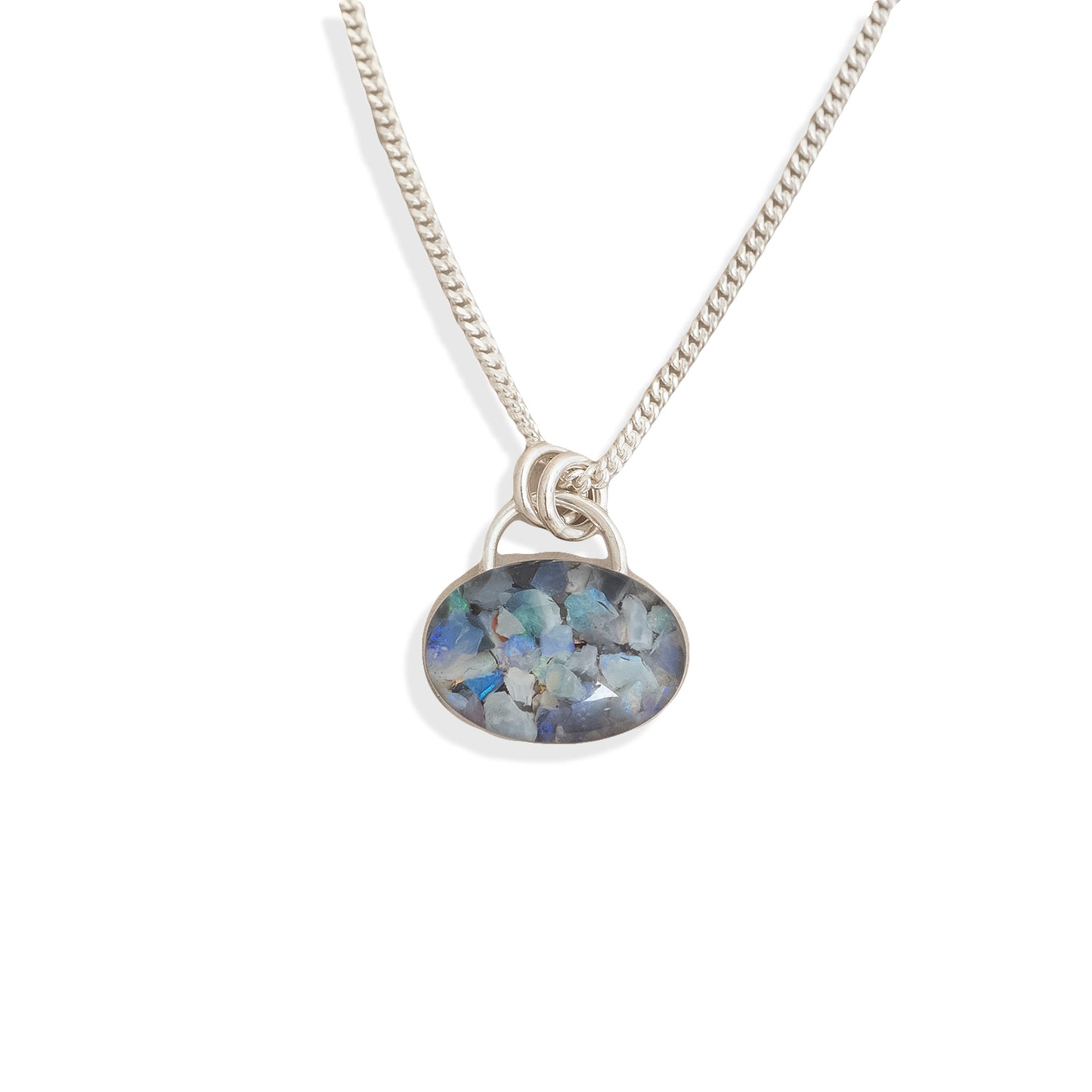 Opal Locket Necklace