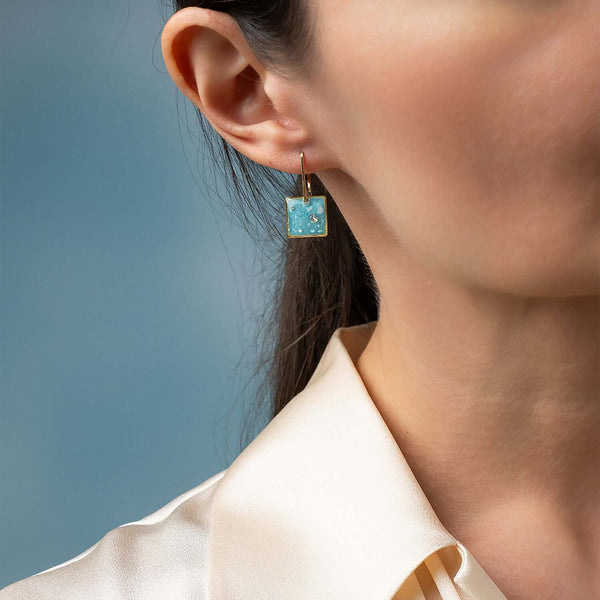 Ocean Square Earrings - Kate Koel