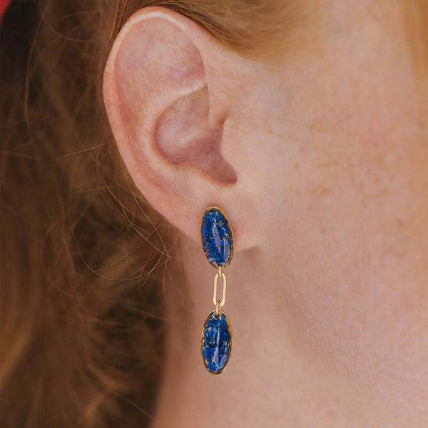 Olive Earrings in Fall - Kate Koel