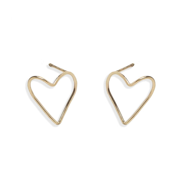 Open - heart earrings - Kate Koel