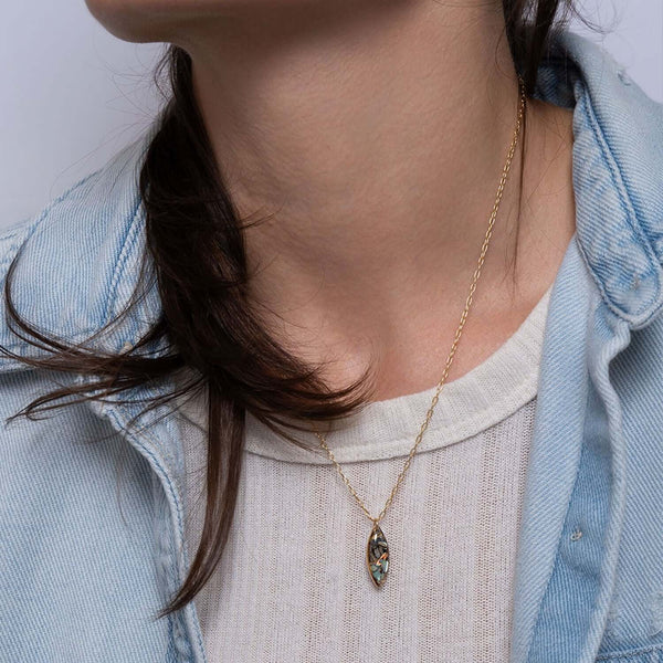 Oval Abalone Shell Necklace - Kate Koel