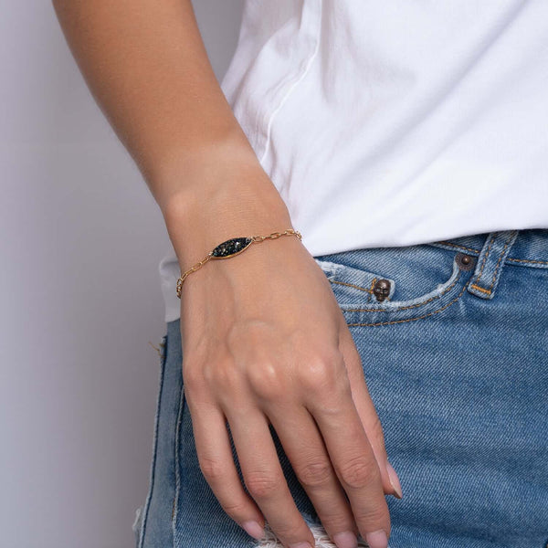 Oval Gem Bracelet - Kate Koel