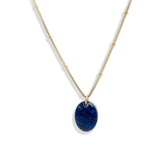 Oval Lapis Necklace - Kate Koel