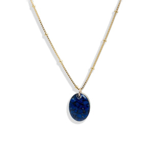 Oval Lapis Necklace - Kate Koel