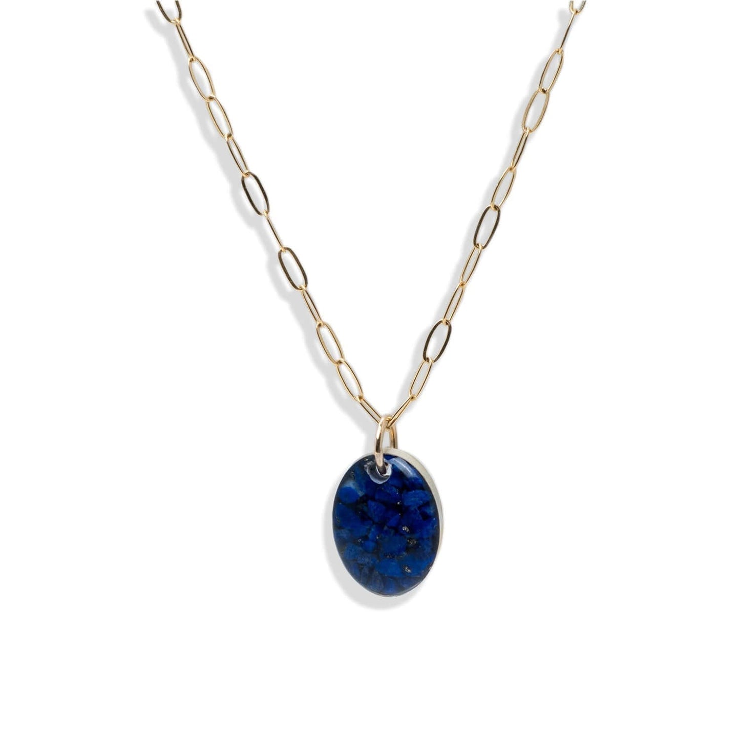 Oval Lapis Necklace - Kate Koel