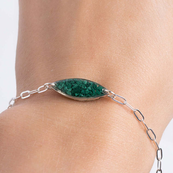 Oval Malachite Bracelet - Kate Koel