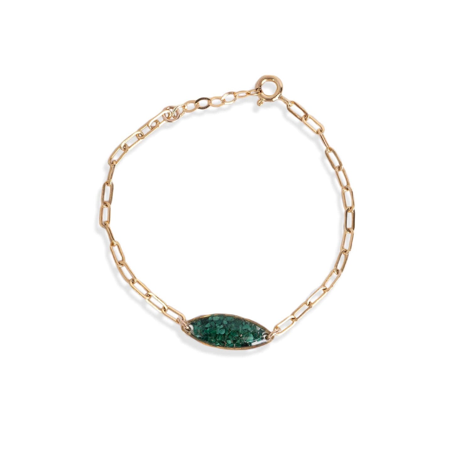 Oval Malachite Bracelet - Kate Koel
