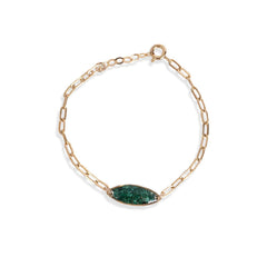 Oval Malachite Bracelet - Kate Koel