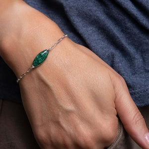 Oval Malachite Bracelet - Kate Koel