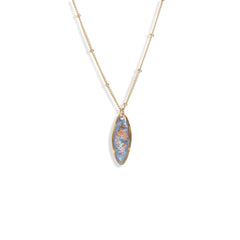Oval Shimmer Foils Necklace - Kate Koel