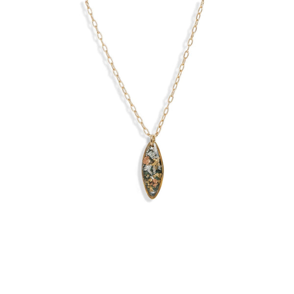 Oval Shimmer Foils Necklace - Kate Koel