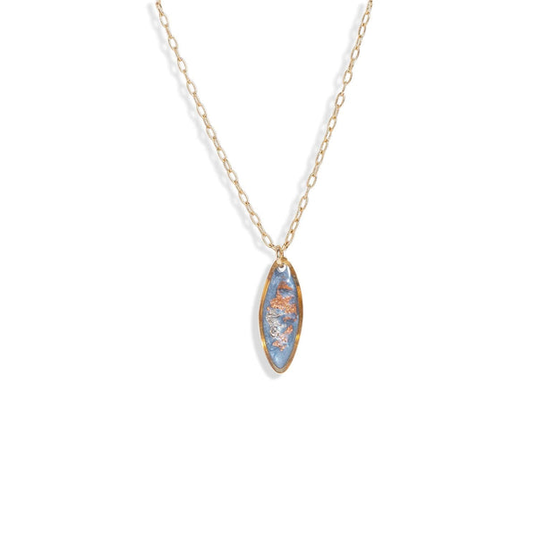Oval Shimmer Foils Necklace - Kate Koel