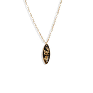 Oval Shimmer Foils Necklace - Kate Koel