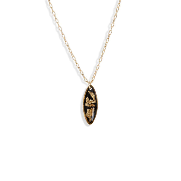 Oval Shimmer Foils Necklace - Kate Koel