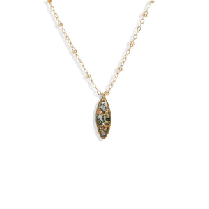 Oval Shimmer Foils Necklace - Kate Koel