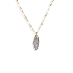 Oval Shimmer Foils Necklace - Kate Koel