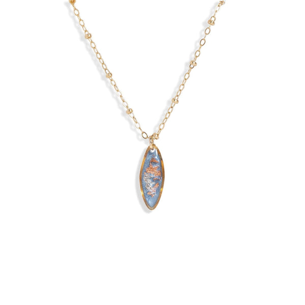 Oval Shimmer Foils Necklace - Kate Koel