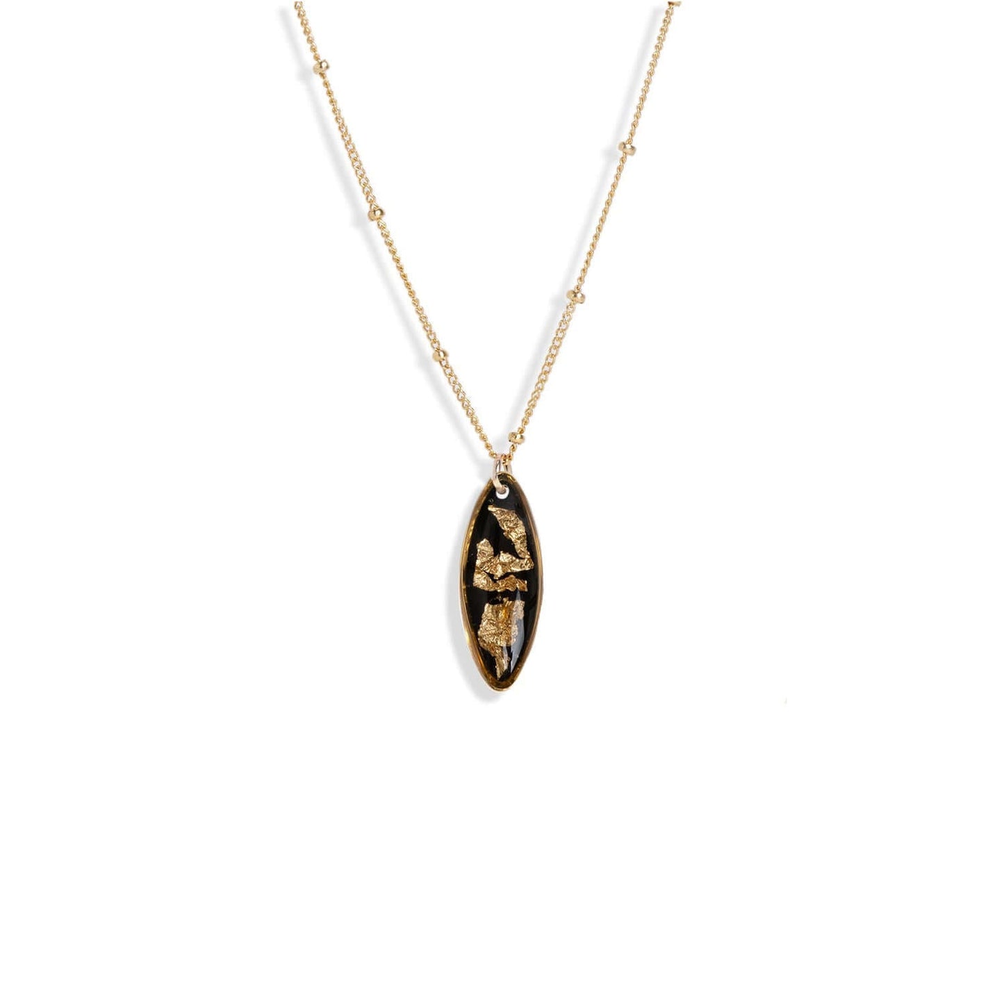Oval Shimmer Foils Necklace - Kate Koel