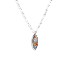 Oval Vanilla Sky Necklace in Silver - Kate Koel