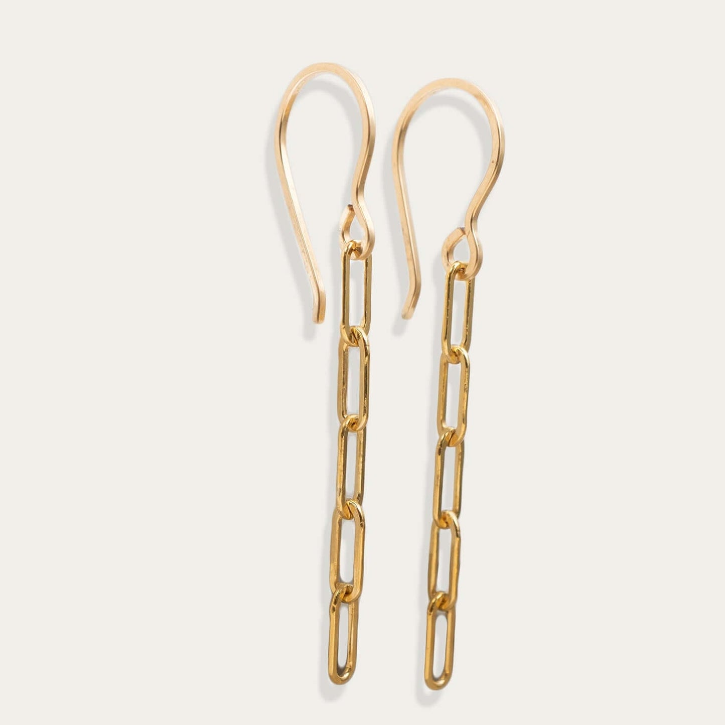 Paperclip Chain Earrings - Kate Koel