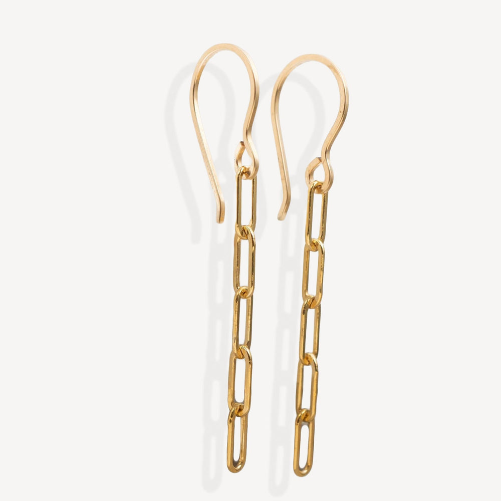 Paperclip Chain Earrings