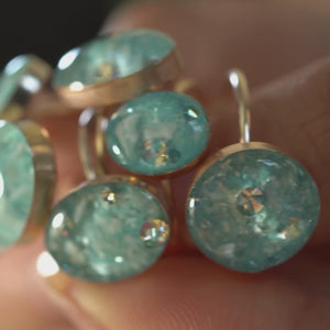 Statement Ocean Water Oval ring